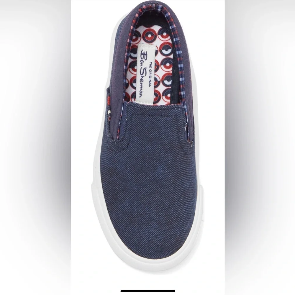 Ben Sherman Boy’s Jayme Slip on Sneaker in Navy| Size: 5